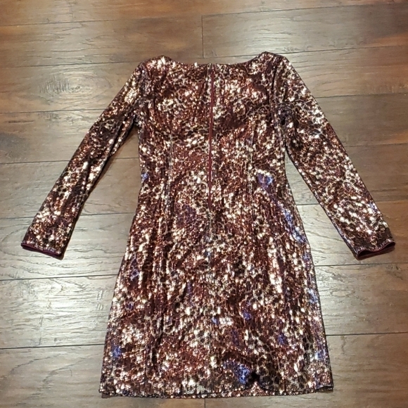 NWT Vince Camuto Sequin Jewel Neck dress evening party holiday - Picture 8 of 12